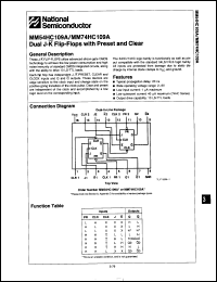 Click here to download MM74HC109J Datasheet