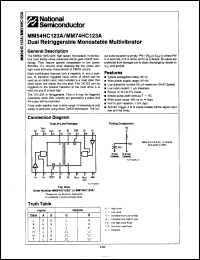 Click here to download MM54HC123AJ-MIL Datasheet