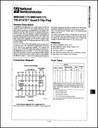 Click here to download MM54HC173J/883 Datasheet