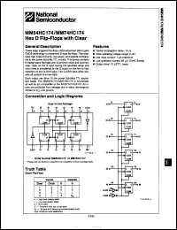 Click here to download MM54HC174J-MIL Datasheet