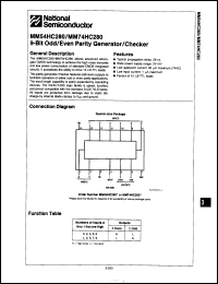 Click here to download MM54HC280E Datasheet