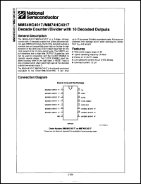 Click here to download MM74HC4017J Datasheet