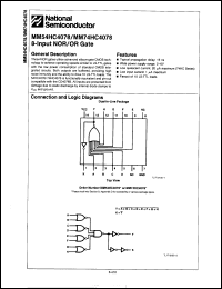 Click here to download MM74HC4078N Datasheet
