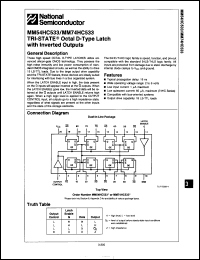 Click here to download MM54HC533E/883 Datasheet