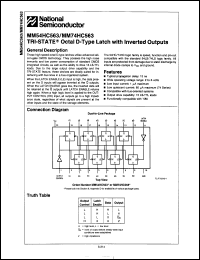 Click here to download MM54HC563J/883B Datasheet