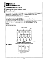 Click here to download MM54HC573J/883 Datasheet