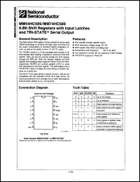 Click here to download MM74HC589J/A+ Datasheet