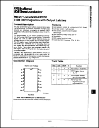 Click here to download MM74HC595J Datasheet