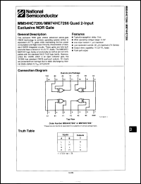 Click here to download MM74HC7266M Datasheet