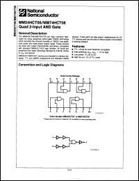 Click here to download MM54HCT08J/883 Datasheet