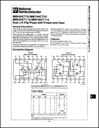 Click here to download MM54HCT76J/883 Datasheet