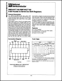 Click here to download MM54HCT166J Datasheet