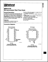 Click here to download MM58167AN/A+ Datasheet