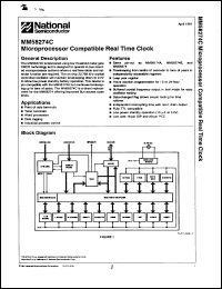 Click here to download MM58274CJ12 Datasheet