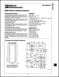 Click here to download MM74HC943N/A+ Datasheet