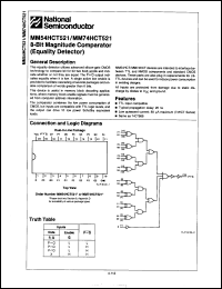 Click here to download MM74HCT521N Datasheet