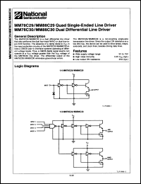 Click here to download MM78C30D/883 Datasheet