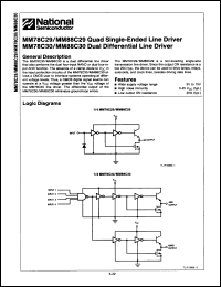 Click here to download MM78C30J/883B Datasheet