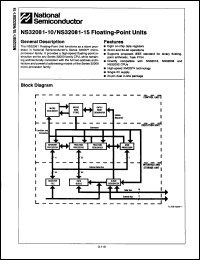 Click here to download NS32081N6 Datasheet