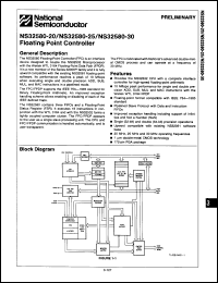 Click here to download NS32580U25 Datasheet