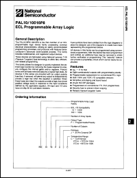 Click here to download PAL10016P8JC/B+ Datasheet