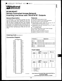 Click here to download SCAN18540TFMQB Datasheet