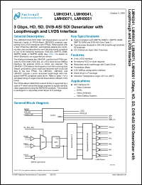 Click here to download LMH0051SQX Datasheet
