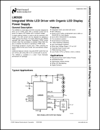 Click here to download LM3520_0509 Datasheet