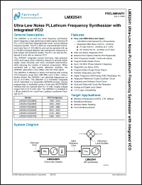 Click here to download LMX2541SQ2380E Datasheet