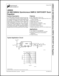 Click here to download LM2852XMXAX-0.8 Datasheet