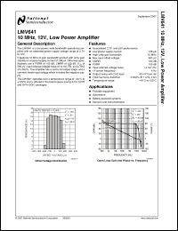 Click here to download LMV641MAX Datasheet