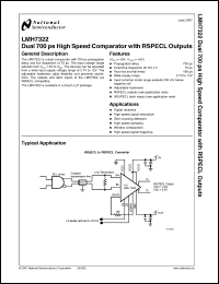 Click here to download LMH7322SQX Datasheet