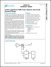 Click here to download LMH2110TM Datasheet