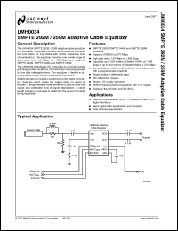 Click here to download LMH0034_07 Datasheet