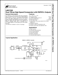Click here to download LMH7322SQE Datasheet