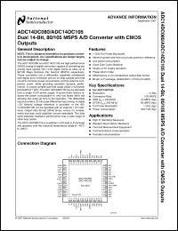 Click here to download ADC14DC105 Datasheet