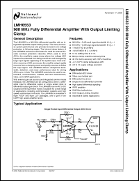Click here to download LMH6553SD Datasheet