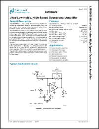 Click here to download LMH6629SDE Datasheet