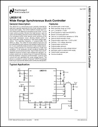 Click here to download LM25116 Datasheet