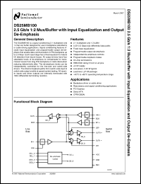 Click here to download DS25MB100 Datasheet
