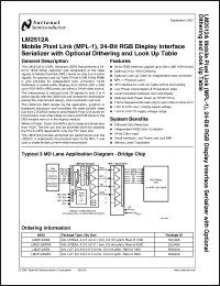 Click here to download LM2512ASM Datasheet