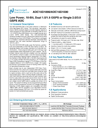 Click here to download ADC10D1500 Datasheet