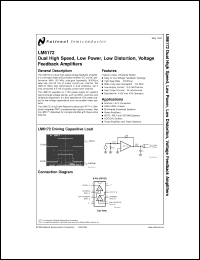 Click here to download LM6172AMWG-QML Datasheet