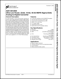 Click here to download ADC12EU050EB Datasheet
