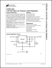 Click here to download LP3875EMPX-ADJ Datasheet
