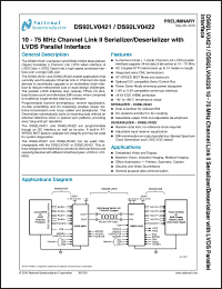 Click here to download DS92LV0422SQX Datasheet