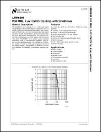 Click here to download LMH6601MGX Datasheet