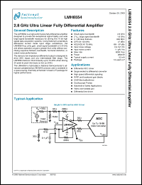 Click here to download LMH6554LEE Datasheet
