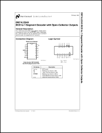 Click here to download DM74LS249 Datasheet