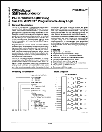 Click here to download PAL10016P8 Datasheet